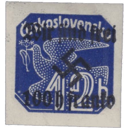 Rumburk | Rumburg | Sudetenland stamp overprint 1938 | German occupation of Czechoslovakia | Sudeten | postage stamp overprints | michel 32