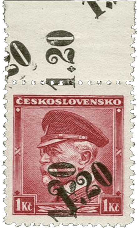 As | Asch | Sudetenland postage stamp overprint 1938 - Michel 5DD | Sudets | Czechoslovakia | nazi occupation
